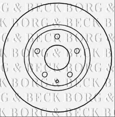 BORG & BECK bbd5302 -  Диск тормозной вентилируемый